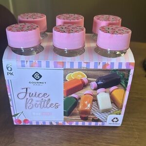Gourmet Kitchen 6 pack of 8oz juice bottles